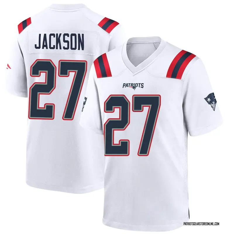 Men's New England Patriots J.C. Jackson White Game Jersey By Nike