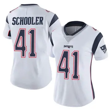 Men's Nike Brenden Schooler Navy New England Patriots Game Player Jersey