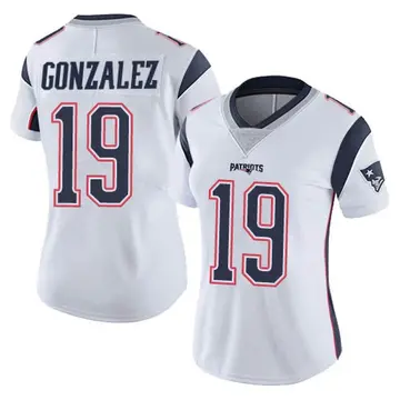 Women's New England Patriots Christian Gonzalez Nike White Game Jersey