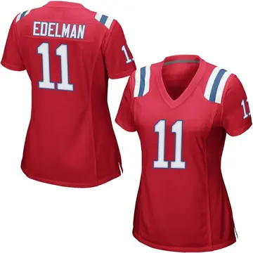 Men's Julian Edelman Red Alternate Player Limited Team Jersey - Kitsociety