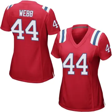 Men's Nike Raleigh Webb Navy New England Patriots Home Game Player Jersey