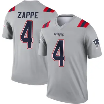 Men's Nike Bailey Zappe Navy New England Patriots Game Player Jersey