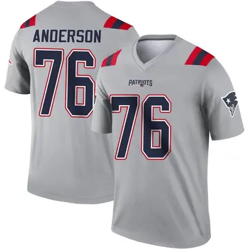 Men's Nike Calvin Anderson Navy New England Patriots Game Jersey