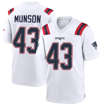 Women's Nike Calvin Munson Navy New England Patriots Home Game Player Jersey